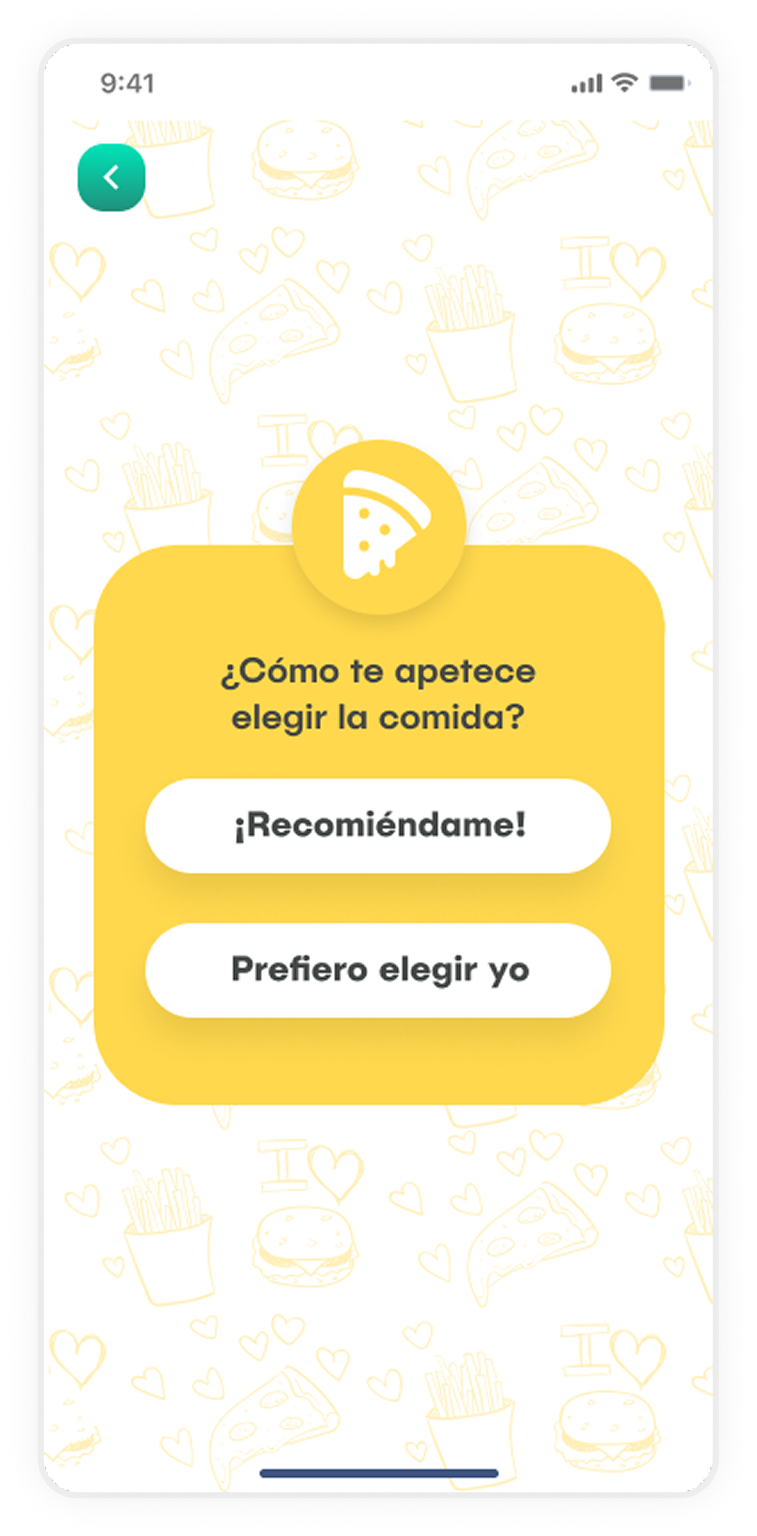 App screen — home